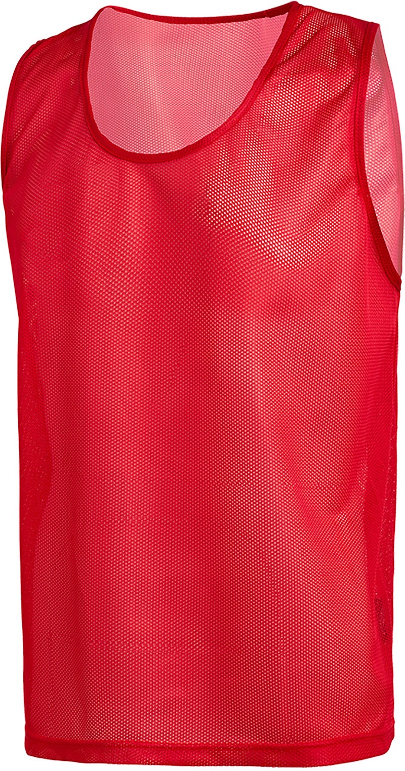 American Challenge Soccer Pinnies â€“ Mesh Jersey Vest for Scrimmage Practice, Soccer Pennies and Training Bibs Red - Image 2